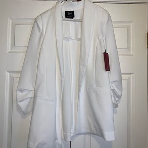 White Blazer Sz L